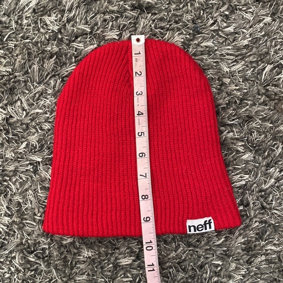 Red Neff beanie unisex - Picture 4 of 5